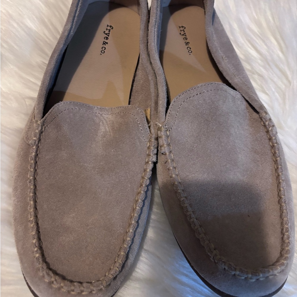 FRYE AND CO. Tan Suede Loafers